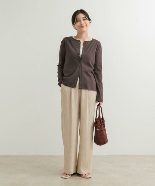 URBAN RESEARCH DOORS / アーバンリサーチ ドアーズ カーディガン・ボレロ | コットンリネンカットカーディガン | 詳細8