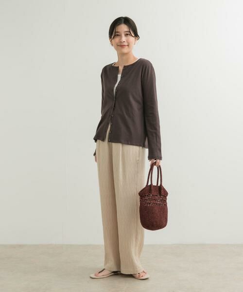 URBAN RESEARCH DOORS / アーバンリサーチ ドアーズ カーディガン・ボレロ | コットンリネンカットカーディガン | 詳細9