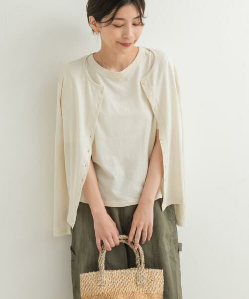 URBAN RESEARCH DOORS / アーバンリサーチ ドアーズ カーディガン・ボレロ | コットンリネンカットカーディガン | 詳細16