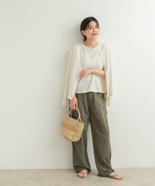 URBAN RESEARCH DOORS / アーバンリサーチ ドアーズ カーディガン・ボレロ | コットンリネンカットカーディガン | 詳細18