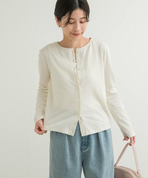 URBAN RESEARCH DOORS / アーバンリサーチ ドアーズ カーディガン・ボレロ | コットンリネンカットカーディガン | 詳細19