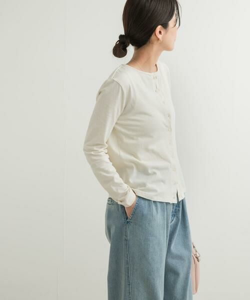 URBAN RESEARCH DOORS / アーバンリサーチ ドアーズ カーディガン・ボレロ | コットンリネンカットカーディガン | 詳細20