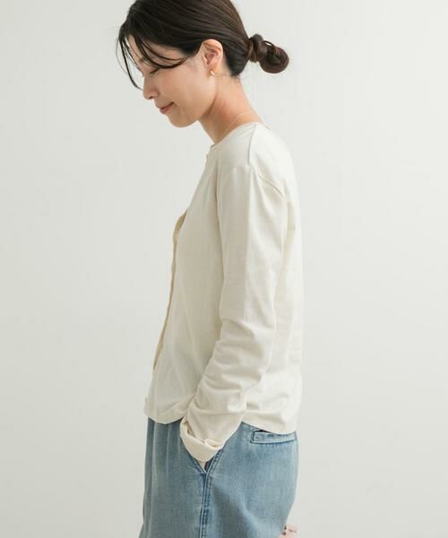 URBAN RESEARCH DOORS / アーバンリサーチ ドアーズ カーディガン・ボレロ | コットンリネンカットカーディガン | 詳細23