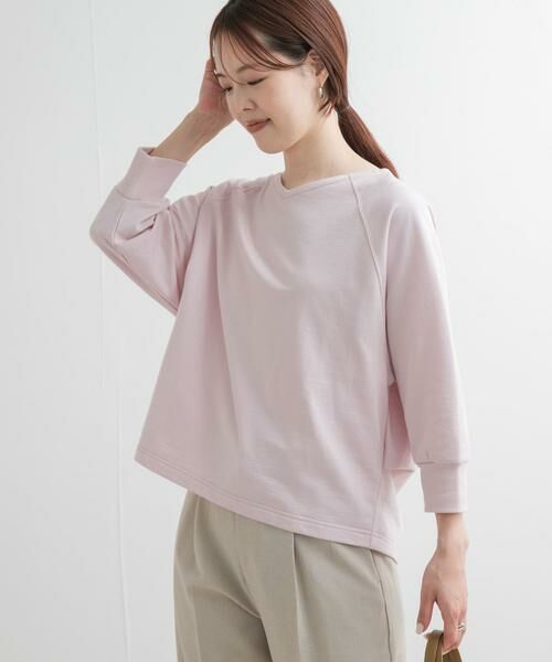 URBAN RESEARCH DOORS / アーバンリサーチ ドアーズ Tシャツ | 『UR GREEN』ミニ裏毛ラグランプルオーバー | 詳細2