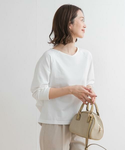 URBAN RESEARCH DOORS / アーバンリサーチ ドアーズ Tシャツ | 『UR GREEN』ミニ裏毛ラグランプルオーバー | 詳細25