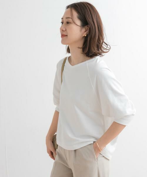 URBAN RESEARCH DOORS / アーバンリサーチ ドアーズ Tシャツ | 『UR GREEN』ミニ裏毛ラグランプルオーバー | 詳細17