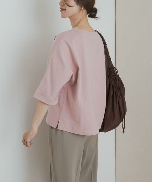 URBAN RESEARCH DOORS / アーバンリサーチ ドアーズ Tシャツ | 『UR TECH』ドルマンロールスリーブTシャツ | 詳細3