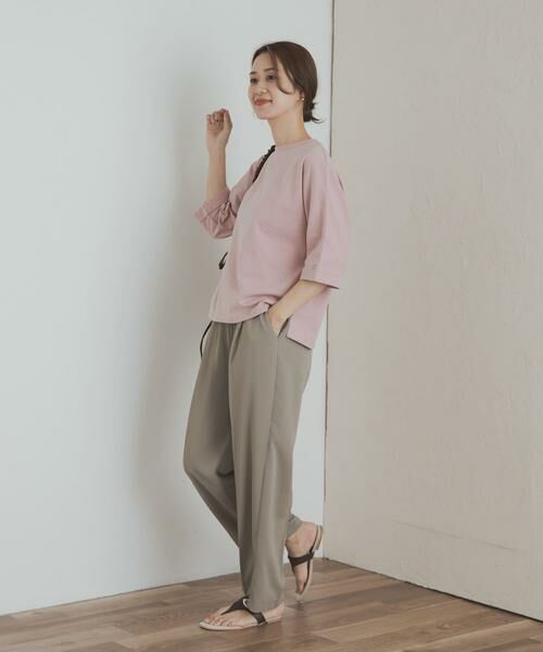 URBAN RESEARCH DOORS / アーバンリサーチ ドアーズ Tシャツ | 『UR TECH』ドルマンロールスリーブTシャツ | 詳細7