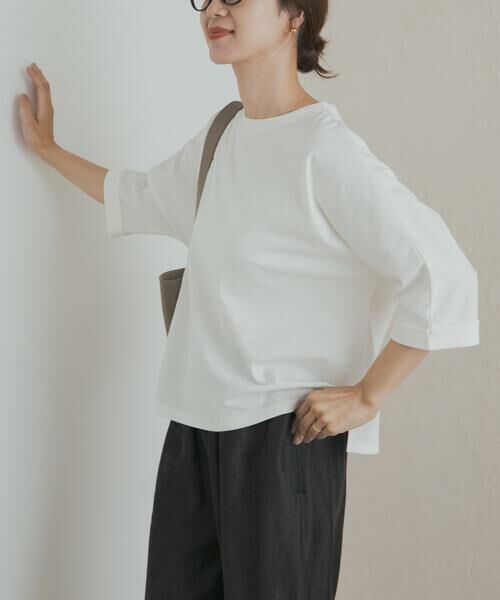 URBAN RESEARCH DOORS / アーバンリサーチ ドアーズ Tシャツ | 『UR TECH』ドルマンロールスリーブTシャツ | 詳細10