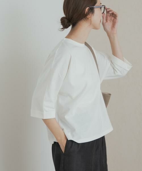 URBAN RESEARCH DOORS / アーバンリサーチ ドアーズ Tシャツ | 『UR TECH』ドルマンロールスリーブTシャツ | 詳細13