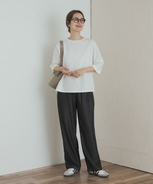 URBAN RESEARCH DOORS / アーバンリサーチ ドアーズ Tシャツ | 『UR TECH』ドルマンロールスリーブTシャツ | 詳細15