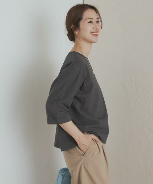 URBAN RESEARCH DOORS / アーバンリサーチ ドアーズ Tシャツ | 『UR TECH』ドルマンロールスリーブTシャツ | 詳細29