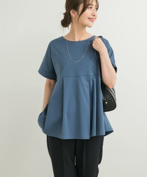 URBAN RESEARCH DOORS / アーバンリサーチ ドアーズ Tシャツ | シルケットコットンウエスト切替プルオーバー | 詳細2