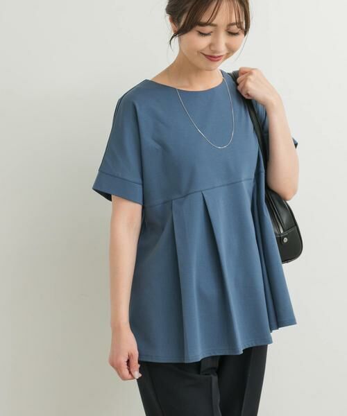 URBAN RESEARCH DOORS / アーバンリサーチ ドアーズ Tシャツ | シルケットコットンウエスト切替プルオーバー | 詳細3