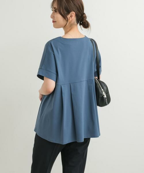 URBAN RESEARCH DOORS / アーバンリサーチ ドアーズ Tシャツ | シルケットコットンウエスト切替プルオーバー | 詳細4