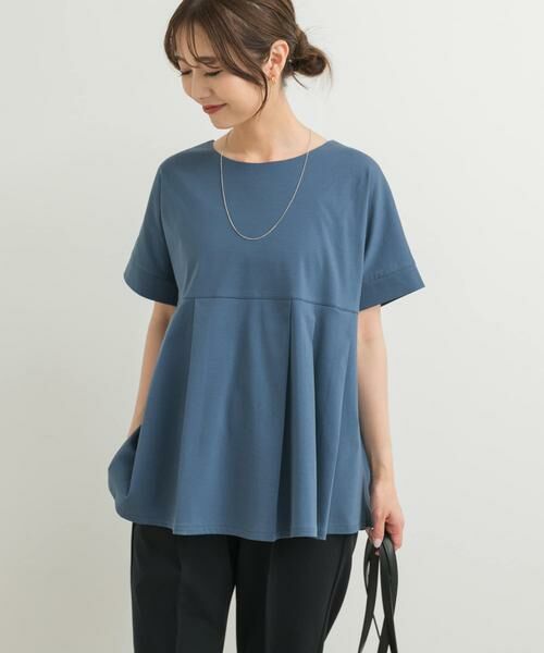 URBAN RESEARCH DOORS / アーバンリサーチ ドアーズ Tシャツ | シルケットコットンウエスト切替プルオーバー | 詳細7