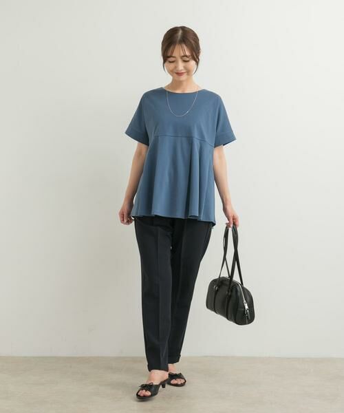 URBAN RESEARCH DOORS / アーバンリサーチ ドアーズ Tシャツ | シルケットコットンウエスト切替プルオーバー | 詳細8