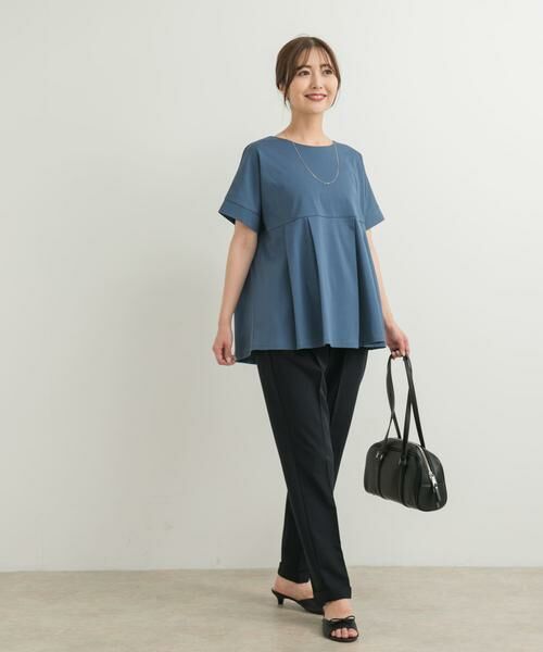 URBAN RESEARCH DOORS / アーバンリサーチ ドアーズ Tシャツ | シルケットコットンウエスト切替プルオーバー | 詳細9