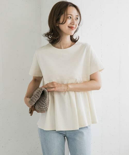 URBAN RESEARCH DOORS / アーバンリサーチ ドアーズ Tシャツ | シルケットコットンウエスト切替プルオーバー | 詳細19