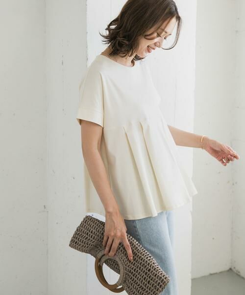 URBAN RESEARCH DOORS / アーバンリサーチ ドアーズ Tシャツ | シルケットコットンウエスト切替プルオーバー | 詳細22