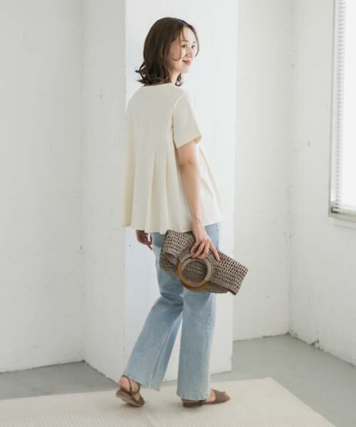 URBAN RESEARCH DOORS / アーバンリサーチ ドアーズ Tシャツ | シルケットコットンウエスト切替プルオーバー | 詳細25