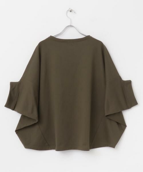 URBAN RESEARCH DOORS / アーバンリサーチ ドアーズ Tシャツ | 『UR GREEN』ミニ裏毛変形プルオーバー | 詳細10