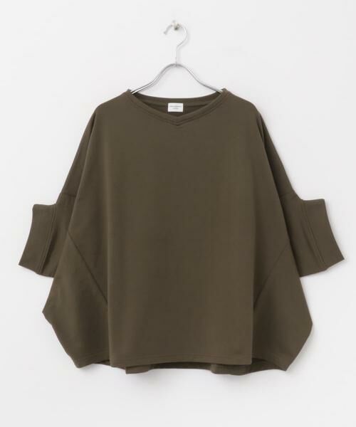 URBAN RESEARCH DOORS / アーバンリサーチ ドアーズ Tシャツ | 『UR GREEN』ミニ裏毛変形プルオーバー | 詳細7