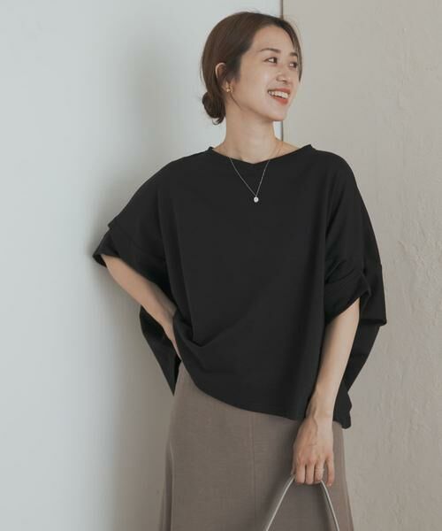 URBAN RESEARCH DOORS / アーバンリサーチ ドアーズ Tシャツ | 『UR GREEN』ミニ裏毛変形プルオーバー | 詳細14