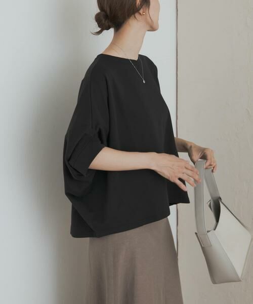 URBAN RESEARCH DOORS / アーバンリサーチ ドアーズ Tシャツ | 『UR GREEN』ミニ裏毛変形プルオーバー | 詳細18