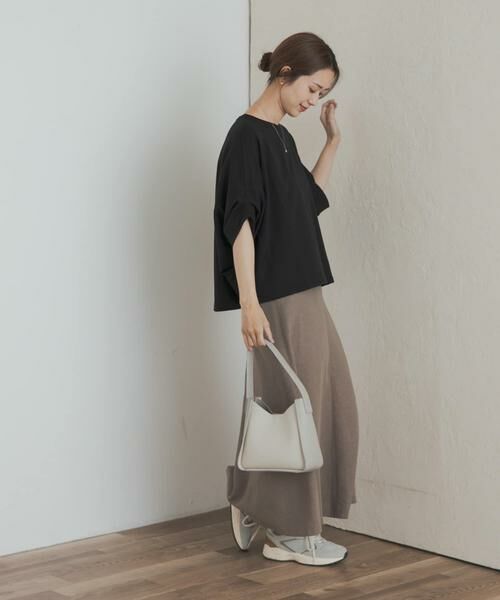 URBAN RESEARCH DOORS / アーバンリサーチ ドアーズ Tシャツ | 『UR GREEN』ミニ裏毛変形プルオーバー | 詳細20