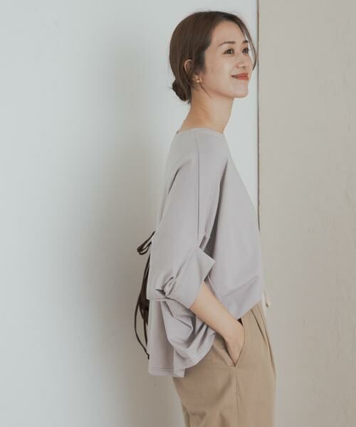 URBAN RESEARCH DOORS / アーバンリサーチ ドアーズ Tシャツ | 『UR GREEN』ミニ裏毛変形プルオーバー | 詳細27