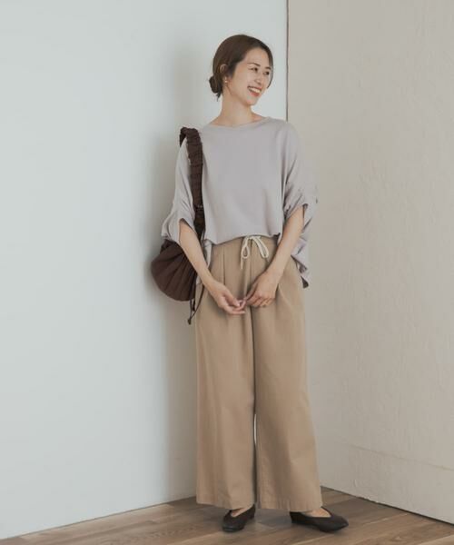 URBAN RESEARCH DOORS / アーバンリサーチ ドアーズ Tシャツ | 『UR GREEN』ミニ裏毛変形プルオーバー | 詳細28