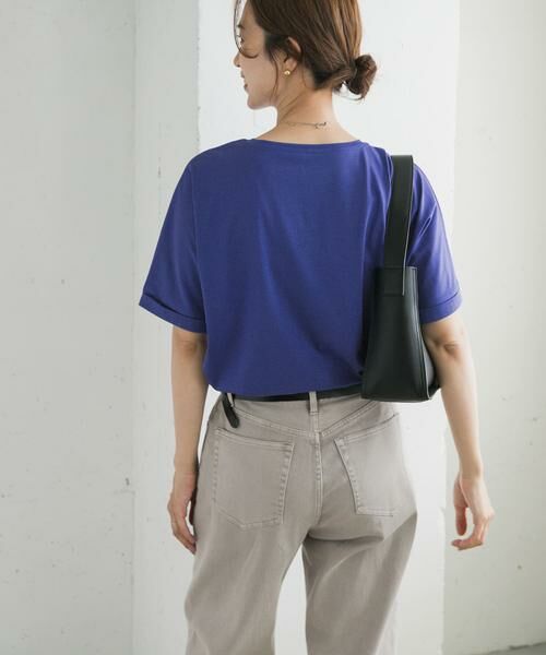 URBAN RESEARCH DOORS / アーバンリサーチ ドアーズ Tシャツ | 『UVカット/接触冷感 /マシンウォッシャブル』シルキーコットンロールスリーブプルオーバー | 詳細5