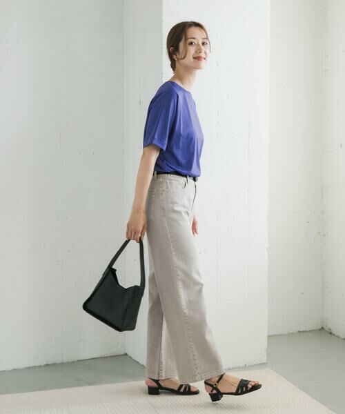 URBAN RESEARCH DOORS / アーバンリサーチ ドアーズ Tシャツ | 『UVカット/接触冷感 /マシンウォッシャブル』シルキーコットンロールスリーブプルオーバー | 詳細7