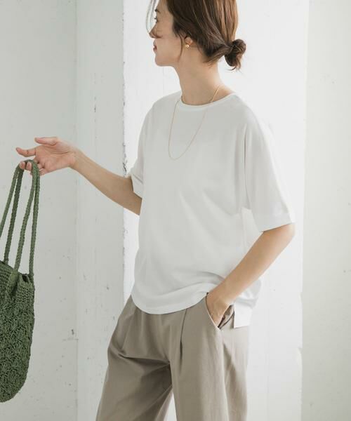 URBAN RESEARCH DOORS / アーバンリサーチ ドアーズ Tシャツ | 『UVカット/接触冷感 /マシンウォッシャブル』シルキーコットンロールスリーブプルオーバー | 詳細15