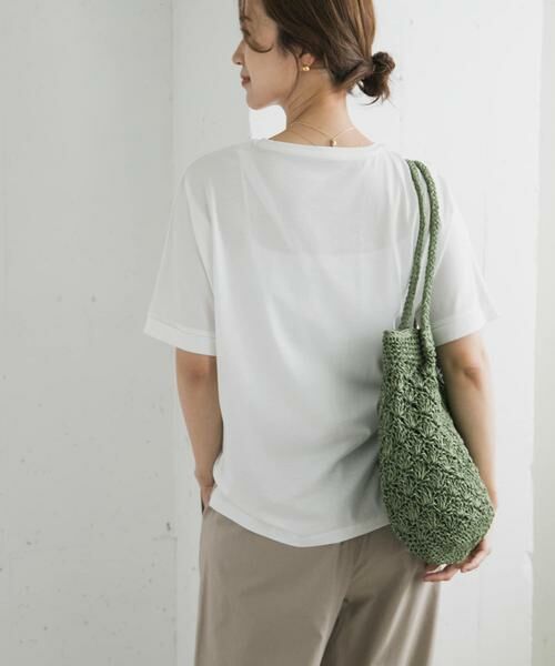 URBAN RESEARCH DOORS / アーバンリサーチ ドアーズ Tシャツ | 『UVカット/接触冷感 /マシンウォッシャブル』シルキーコットンロールスリーブプルオーバー | 詳細16