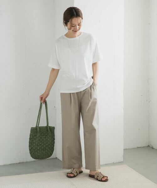 URBAN RESEARCH DOORS / アーバンリサーチ ドアーズ Tシャツ | 『UVカット/接触冷感 /マシンウォッシャブル』シルキーコットンロールスリーブプルオーバー | 詳細19