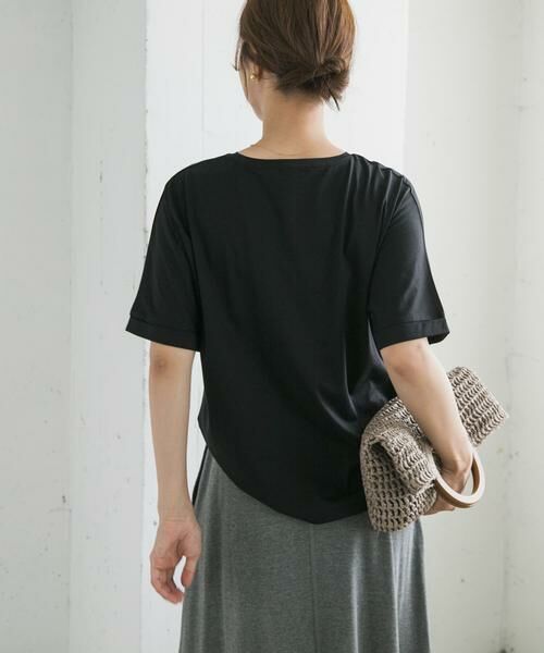 URBAN RESEARCH DOORS / アーバンリサーチ ドアーズ Tシャツ | 『UVカット/接触冷感 /マシンウォッシャブル』シルキーコットンロールスリーブプルオーバー | 詳細24