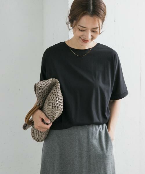 URBAN RESEARCH DOORS / アーバンリサーチ ドアーズ Tシャツ | 『UVカット/接触冷感 /マシンウォッシャブル』シルキーコットンロールスリーブプルオーバー | 詳細26