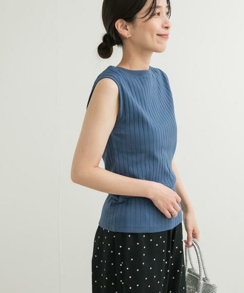 URBAN RESEARCH DOORS / アーバンリサーチ ドアーズ Tシャツ | 針抜きノースリーブカットソー | 詳細2