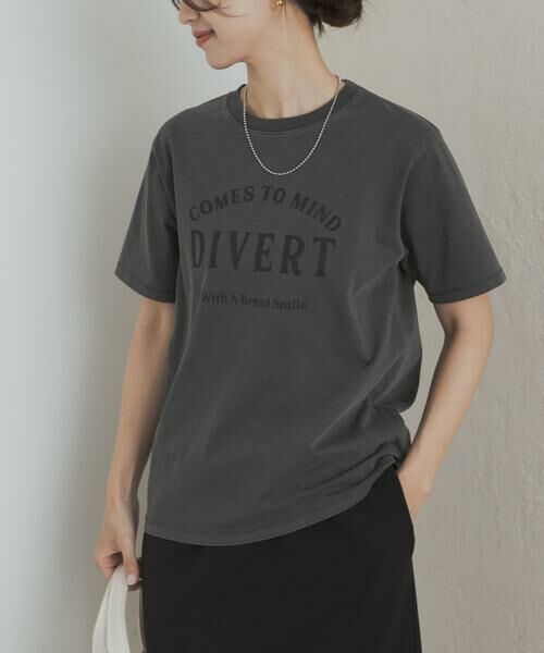 URBAN RESEARCH DOORS / アーバンリサーチ ドアーズ Tシャツ | ピグメントロゴTシャツ | 詳細1