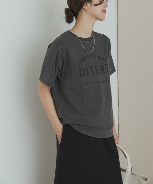 URBAN RESEARCH DOORS / アーバンリサーチ ドアーズ Tシャツ | ピグメントロゴTシャツ | 詳細4