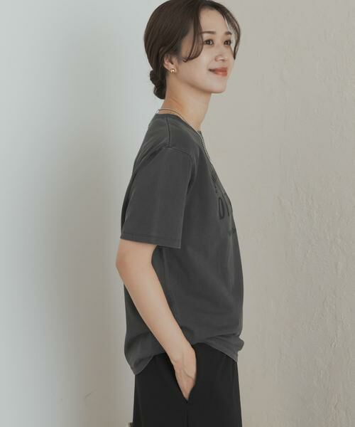 URBAN RESEARCH DOORS / アーバンリサーチ ドアーズ Tシャツ | ピグメントロゴTシャツ | 詳細5