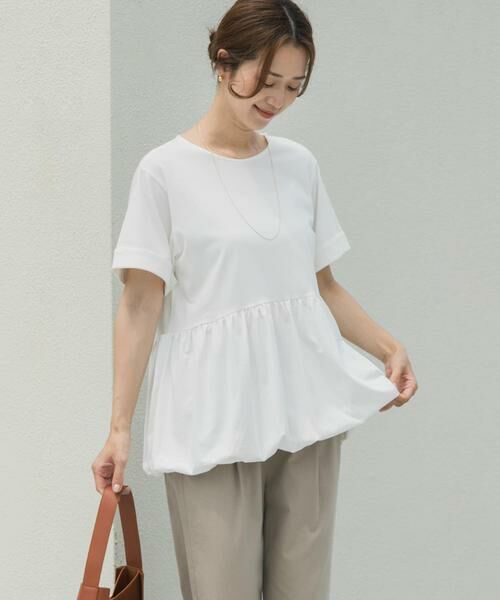 URBAN RESEARCH DOORS / アーバンリサーチ ドアーズ Tシャツ | ペプラムバルーンTシャツ | 詳細1