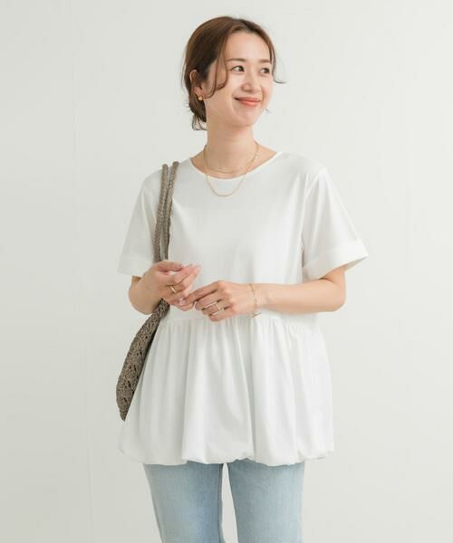 URBAN RESEARCH DOORS / アーバンリサーチ ドアーズ Tシャツ | ペプラムバルーンTシャツ | 詳細12