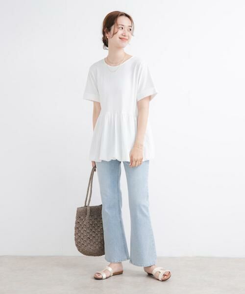 URBAN RESEARCH DOORS / アーバンリサーチ ドアーズ Tシャツ | ペプラムバルーンTシャツ | 詳細13