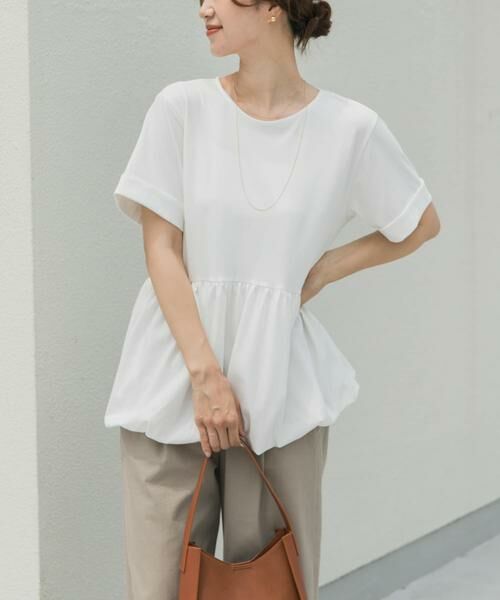 URBAN RESEARCH DOORS / アーバンリサーチ ドアーズ Tシャツ | ペプラムバルーンTシャツ | 詳細4