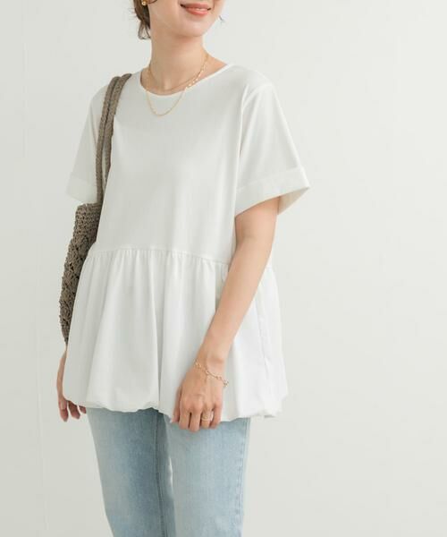 URBAN RESEARCH DOORS / アーバンリサーチ ドアーズ Tシャツ | ペプラムバルーンTシャツ | 詳細8