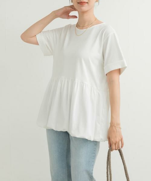 URBAN RESEARCH DOORS / アーバンリサーチ ドアーズ Tシャツ | ペプラムバルーンTシャツ | 詳細9