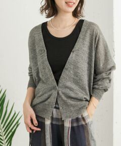 URBAN RESEARCH DOORS / アーバンリサーチ ドアーズ カーディガン・ボレロ | リネンVネックカーディガン